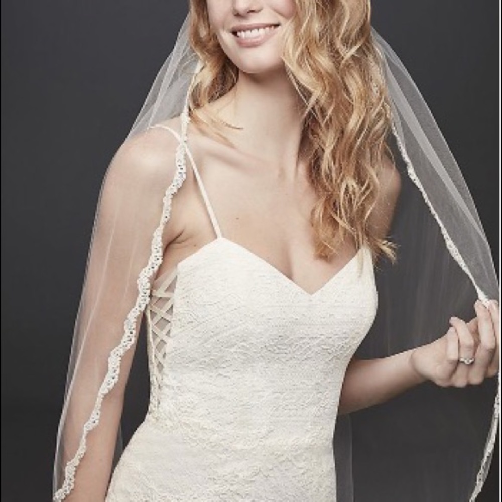 Allover Lace Tank Sheath Wedding Dress
GALINA WG3916 David’s bridal